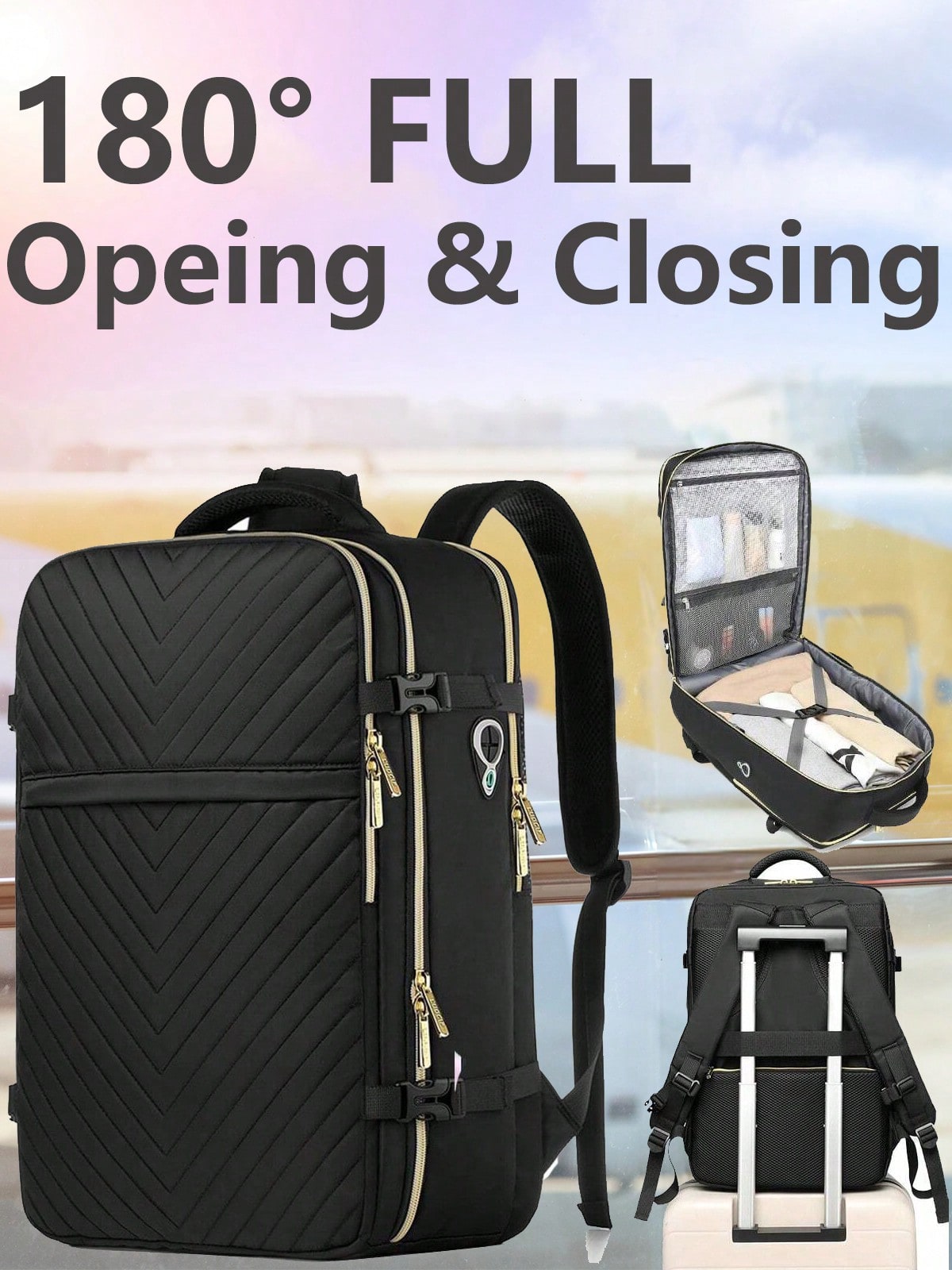 Travel Backpack Anti Theft - 대형 기내용 여행 백팩 - 여성