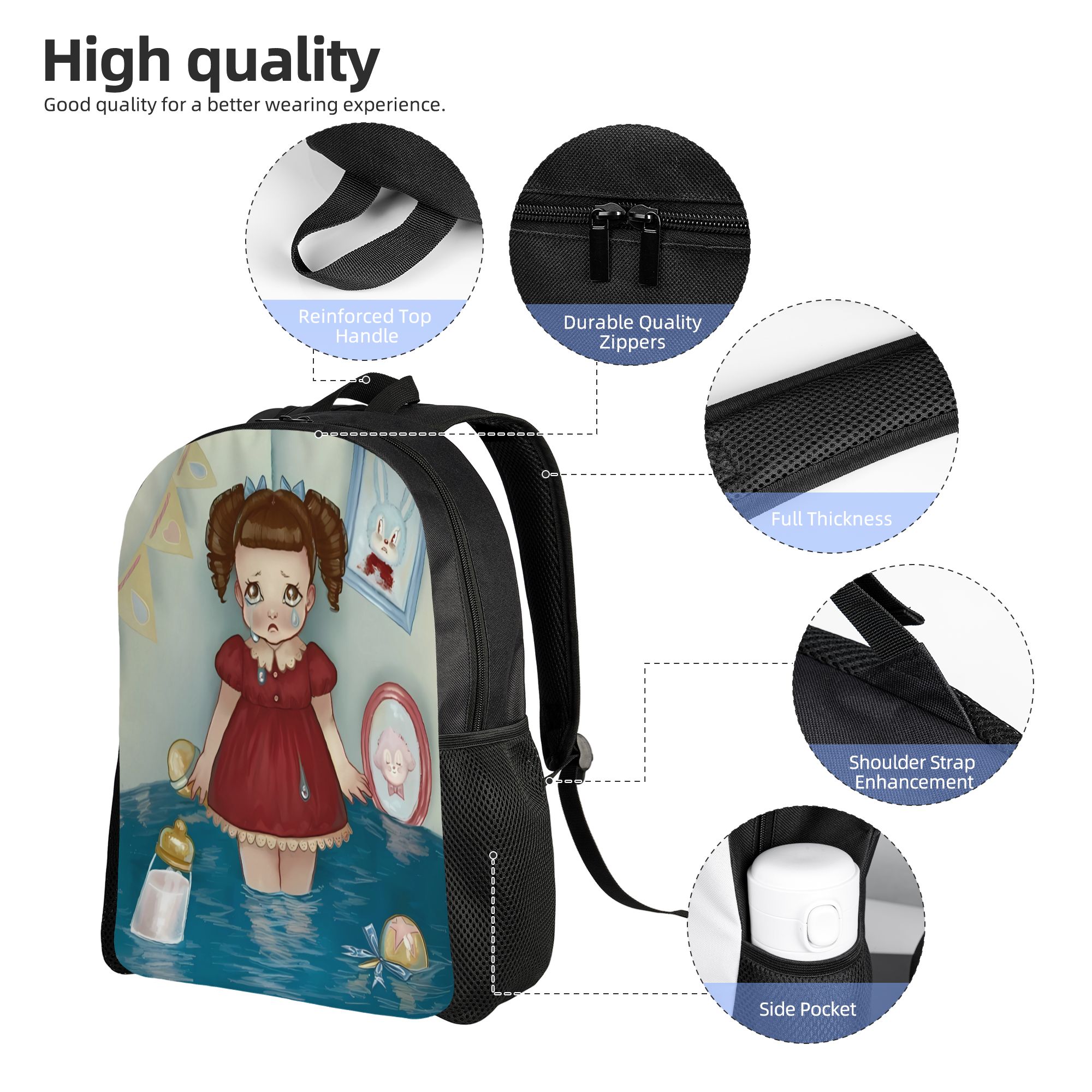 M-Melanie M-Martinez HADES 배낭  - School Backpack Teen 리뷰 및 가격