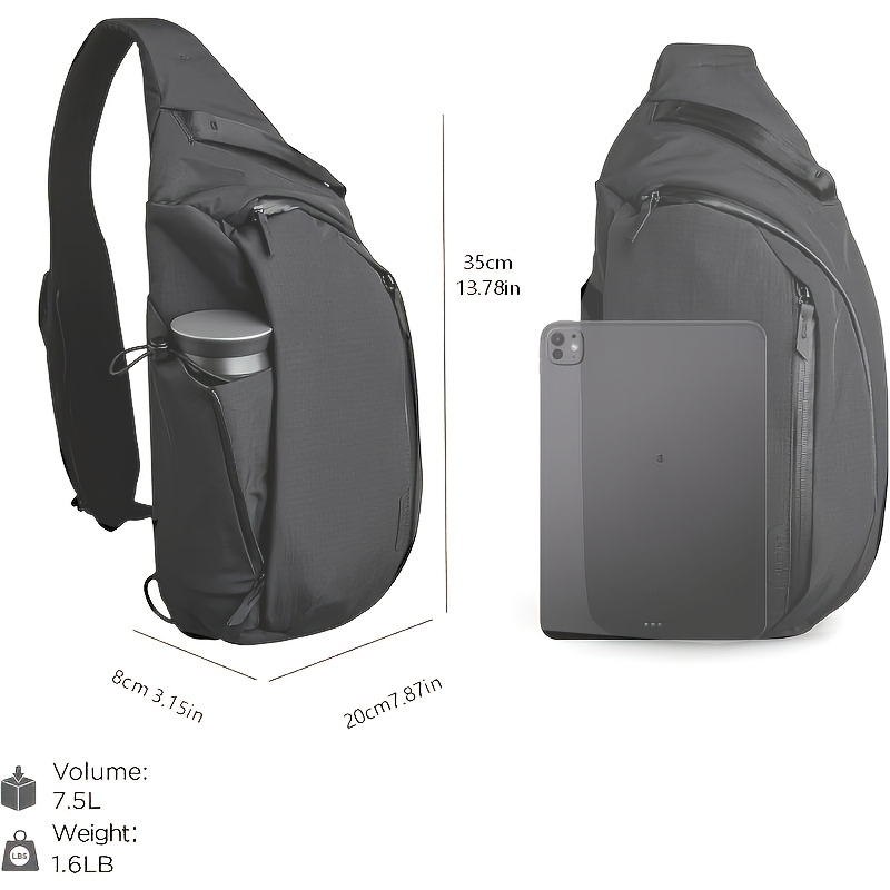 오른쪽 어깨 가방 7.5L - 크로스바디 백, 슬링 백 - Sling Backpack Shoulder 리뷰 및 가격