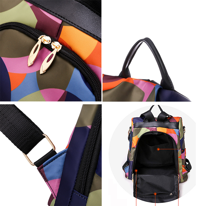 패션 여성 배낭 도난 방지 배낭 여성 옥스포드 어깨 가 - Travel Backpack Anti Theft 리뷰 및 가격