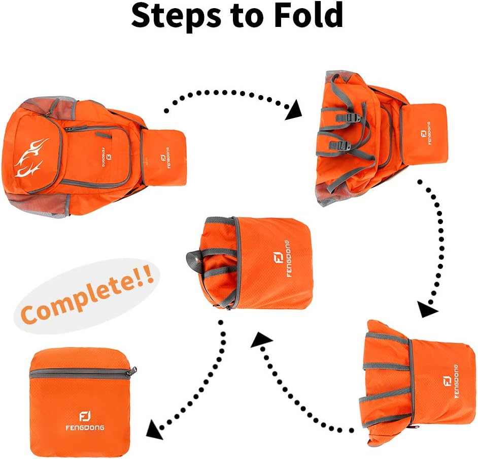 FENGDONG 35L 경량 접이식 방수 여행용 소형  - Foldable Backpack Small 리뷰 및 가격
